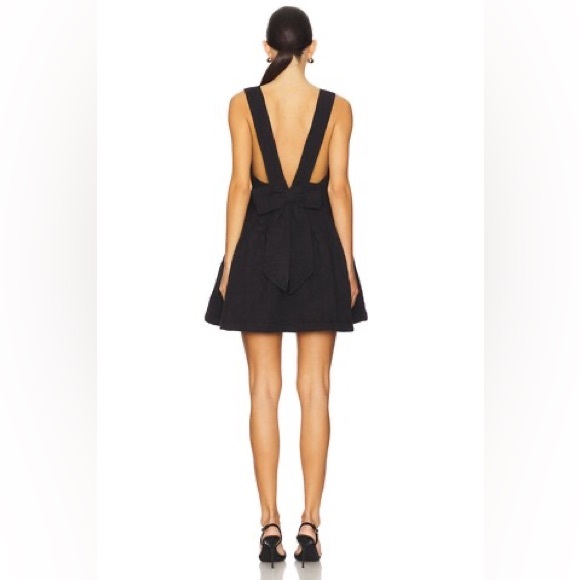 Free People x REVOLVE About Town Mini Dress in Black - Picture 4 of 8